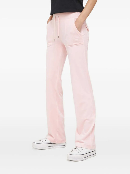  Juicy Couture Drawstring Patch-pocket Trousers - Pink 