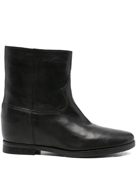 Julie Dee Leather Ankle Boots - Black 