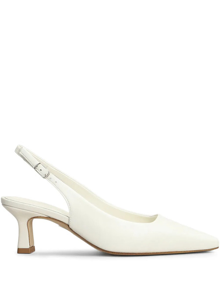  Julie Dee 60mm Leather Pumps - White 