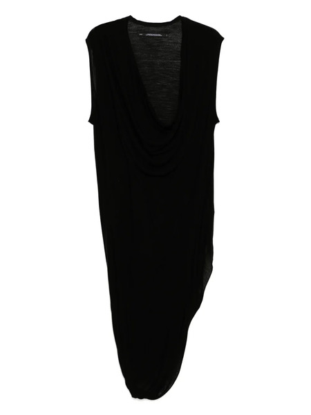  Julius Draped Tank Top - Black 