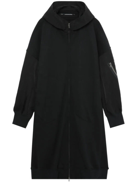  Julius Hooded Drop-shoulder Coat - Black 