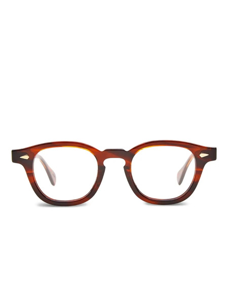  Julius Tart Optical Round-frame Glasses - Brown 