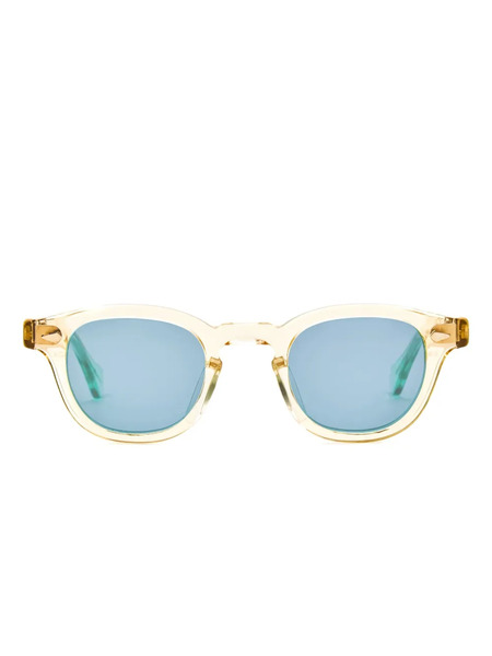  Julius Tart Optical Round-frame Sunglasses - Yellow 