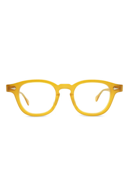  Julius Tart Optical Round-frame Sunglasses - Yellow 