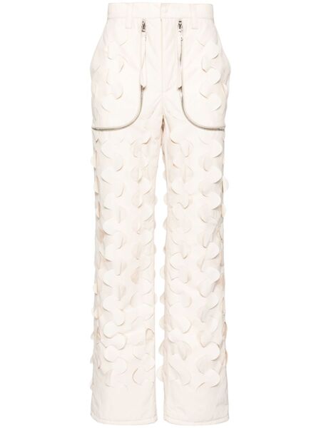  Juntae Kim Laser-slashed Padded Trousers - Neutrals 