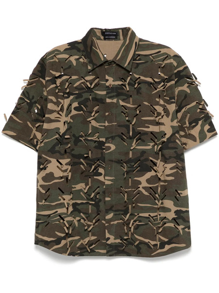  Juntae Kim Laser-slashed Shirt - Neutrals 