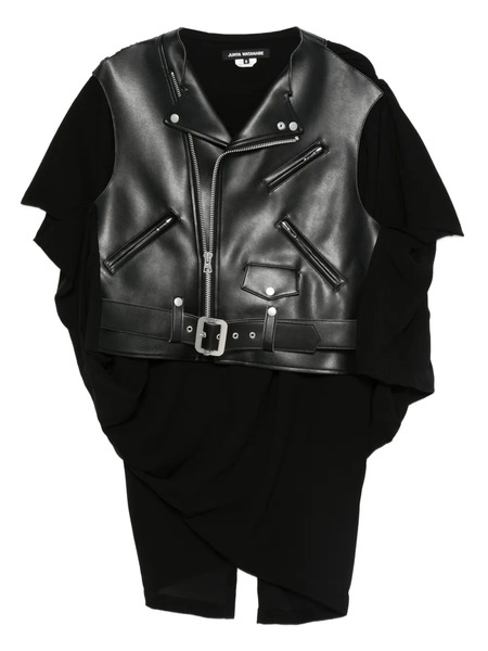  Junya Watanabe Draped Zip-fastening Jacket - Black 