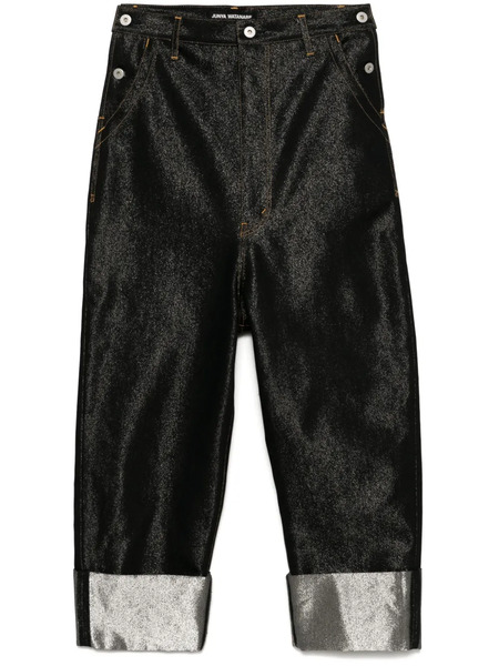  Junya Watanabe Lamé Jeans - Black 