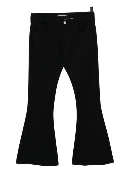  Junya Watanabe Low-rise Flared Trousers - Black 