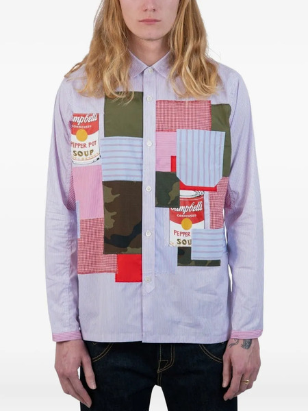  Junya Watanabe Man Andy Warhol Patchwork Shirt - Blue 