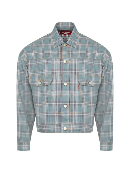  Junya Watanabe Man Check-patterned Shirt Jacket - Blue 