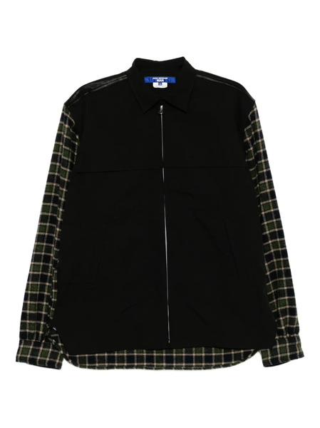  Junya Watanabe Man Checked Flannel Jacket - Black 