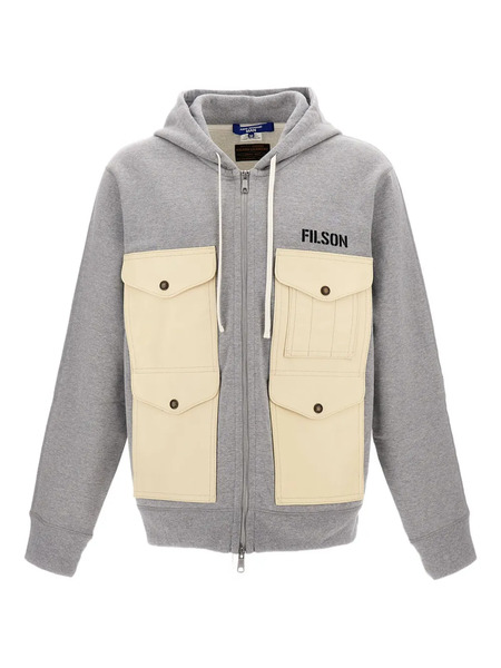  Junya Watanabe Man Drawstring Hooded Jacket - Grey 