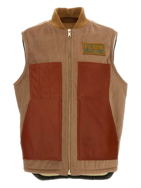  Junya Watanabe Man Logo-patch Gilet - Brown 