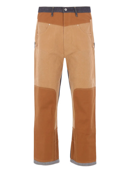  Junya Watanabe Man Patchwork Canvas Jeans - Brown 