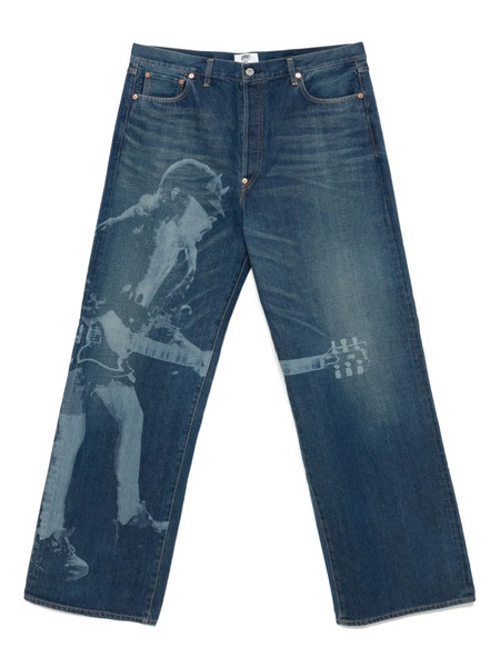  Junya Watanabe Man Printed Jeans - Blue 