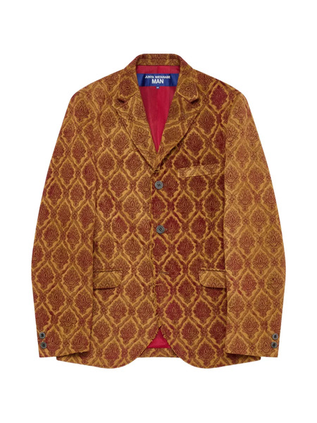  Junya Watanabe Man Printed Single-breasted Blazer - Yellow 