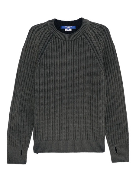  Junya Watanabe Man Ribbed-knit Jumper - Grey 