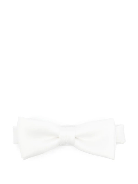  Junya Watanabe Man Satin Bow Tie - White 