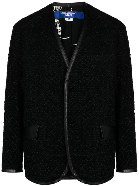 Junya Watanabe Man V-neck Single-breasted Jacket - Black 