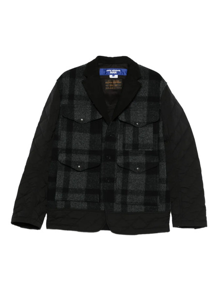  Junya Watanabe Man X Filson Quilted Plaid Jacket - Black 