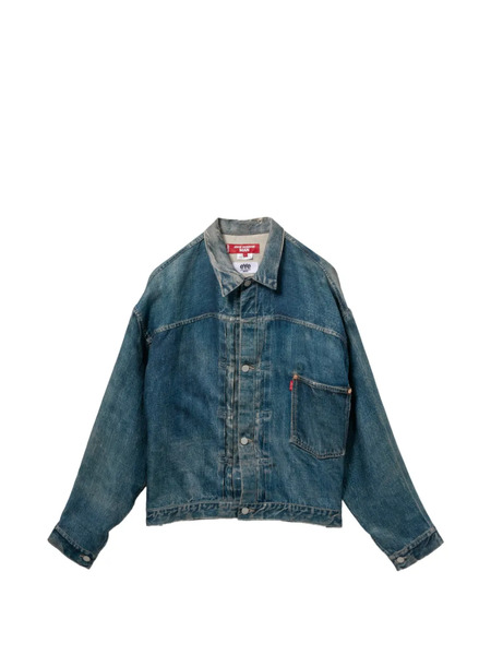  Junya Watanabe Man X Levi's Fake Print Denim Jacket - Blue 