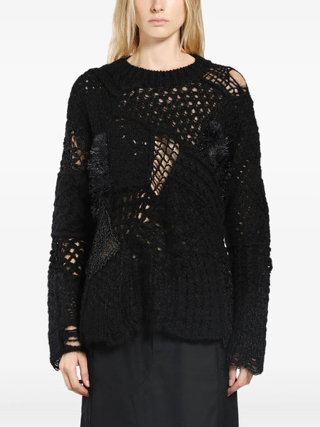  Junya Watanabe Open-knit Sweater - Black 