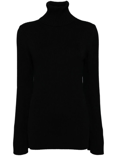  Junya Watanabe Ribbed Turtleneck Top - Black 