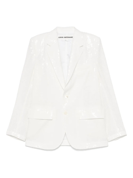  Junya Watanabe Sequined Blazer - White 