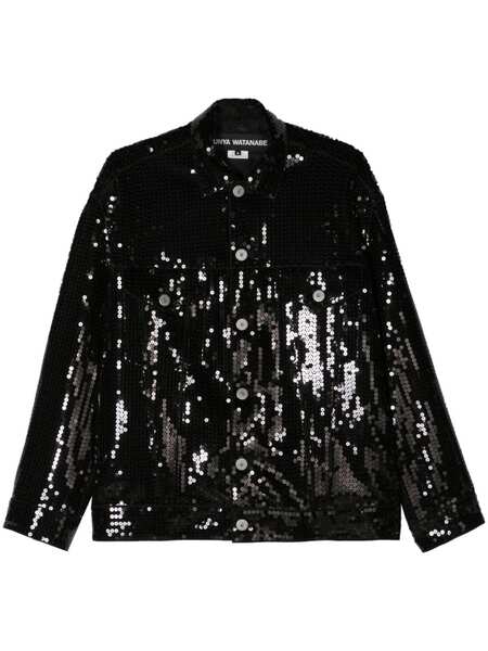  Junya Watanabe Sequined Shirt Jacket - Black 