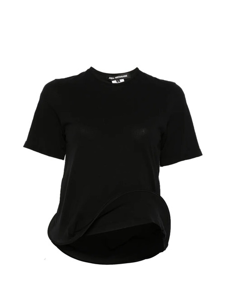  Junya Watanabe Structured-hem T-shirt - Black 