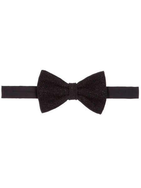  Jupe Silk Bow Tie - Black 