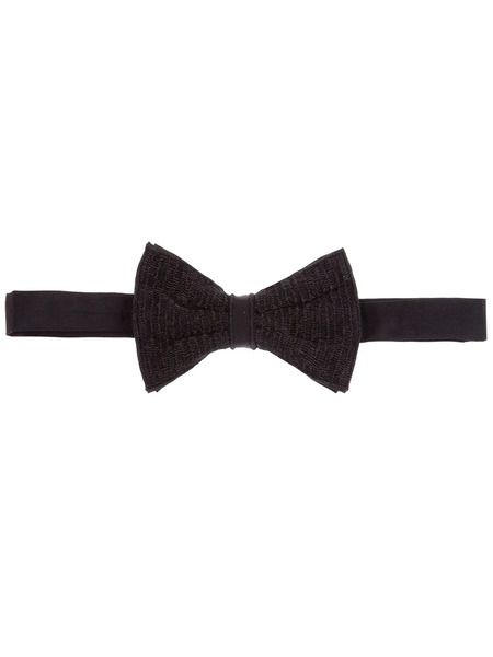  Jupe Silk Bow Tie - Black 