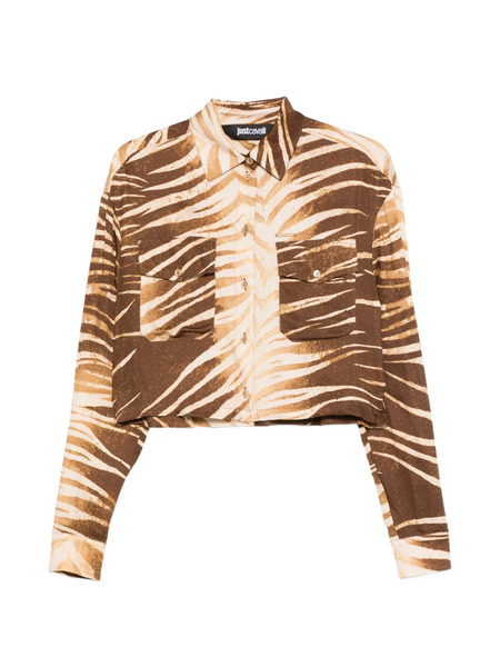  Just Cavalli Buttoned Shirt - Brown 