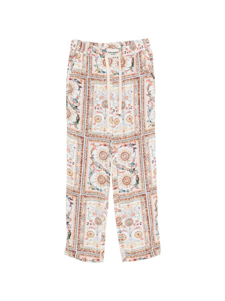  Just Cavalli Drawstring Printed Trousers - White 