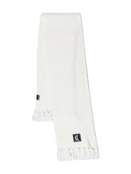  Just Cavalli Logo-patch Scarf - White 