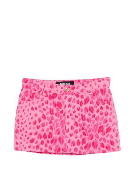  Just Cavalli Patterned Mini Skirt - Pink 