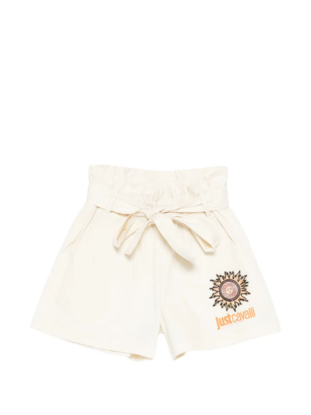  Just Cavalli Sun-appliqué Shorts - Neutrals 