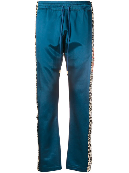  Just Don Contrast-stripe Track Pants - Blue 