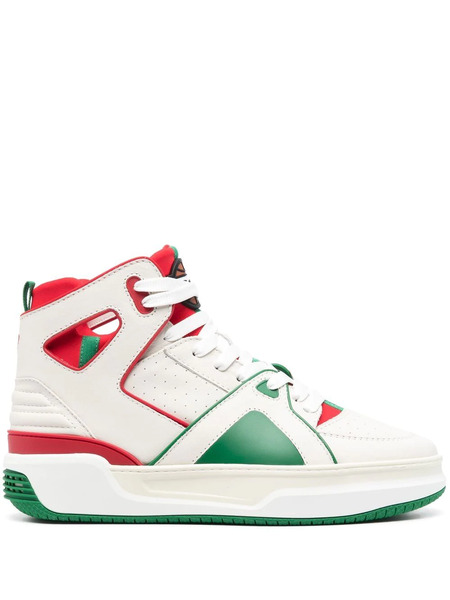  Just Don Panelled Leather Sneakers - Neutrals 