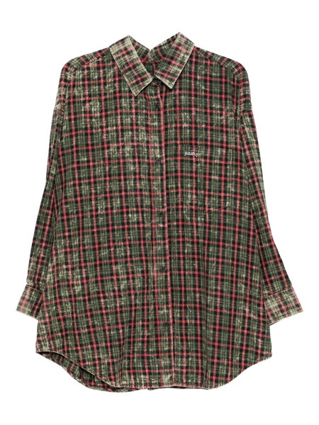  Juun.j Checked Shirt - Green 