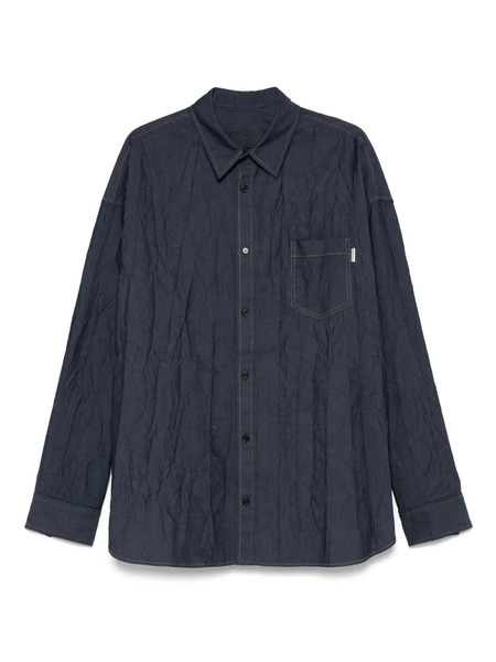  Juun.j Crease-effect Shirt - Blue 