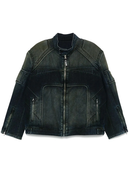  Juun.j Denim Bomber Jacket - Blue 