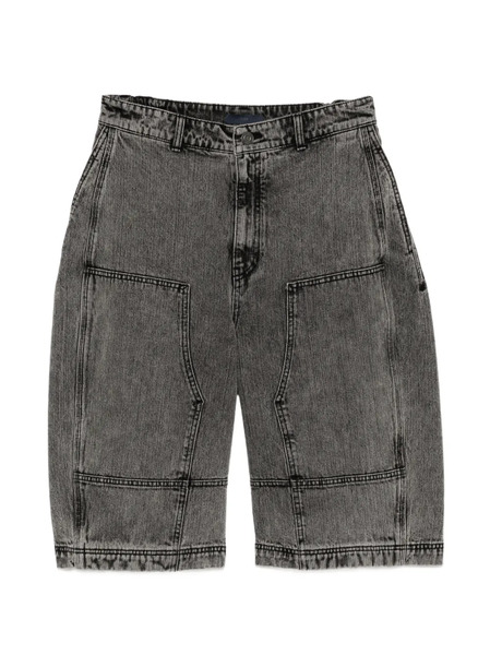  Juun.j Double-panel Denim Shorts - Black 