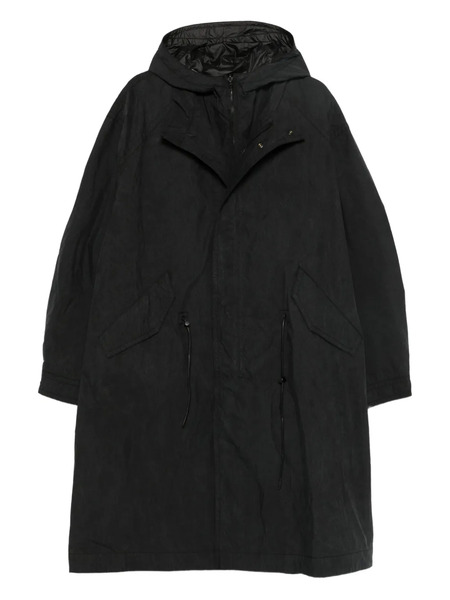  Juun.j Hooded Coat - Black 