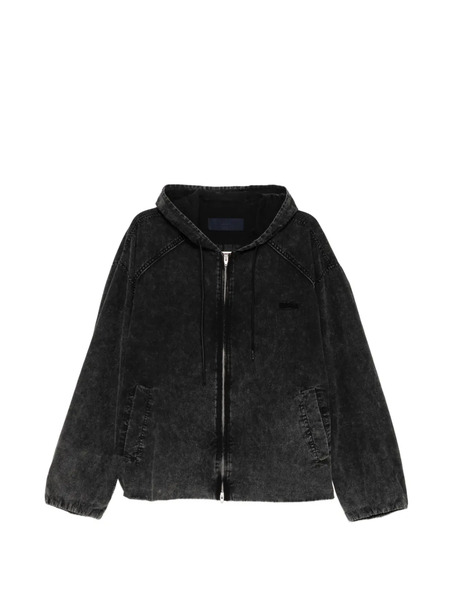  Juun.j Hooded Zip Jacket - Black 