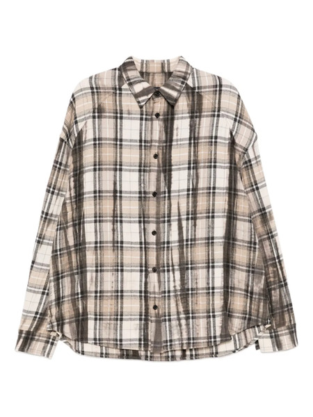  Juun.j Plaid Shirt - Neutrals 