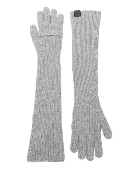  Juun.j Ribbed Gloves - Grey 