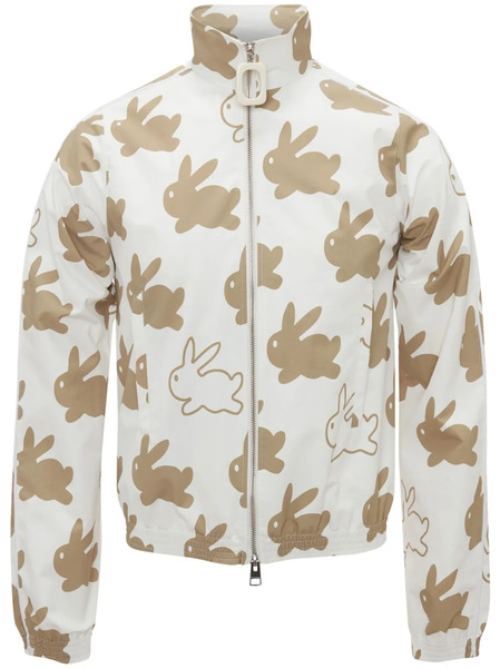  Jw Anderson Bunny-print Technical Jacket - White 