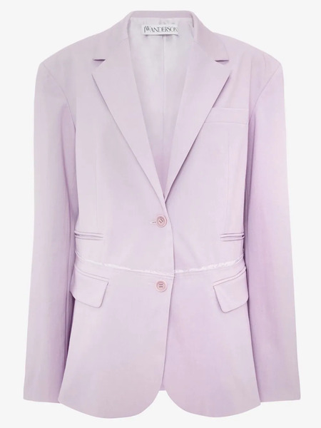  Jw Anderson Deconstructed Blazer Jacket - Pink 
